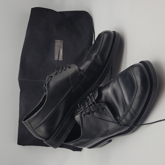 Hugo Boss size 8.5 black men's dress shoe - Picture 6 of 11